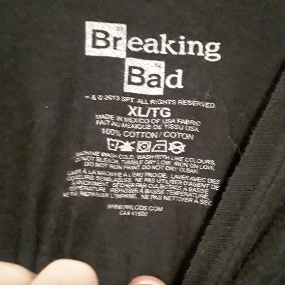 Breaking Bad TV Series Unisex XL Black & White Teeshirt - Picture 10 of 11